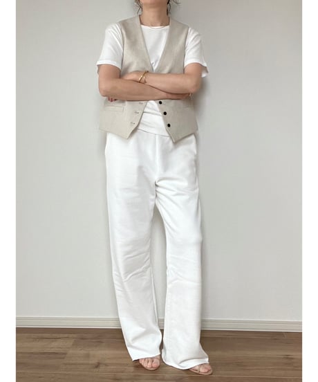 【original】linen‐like vest