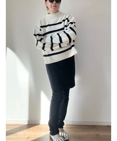 【original】tasmanialamb border knit
