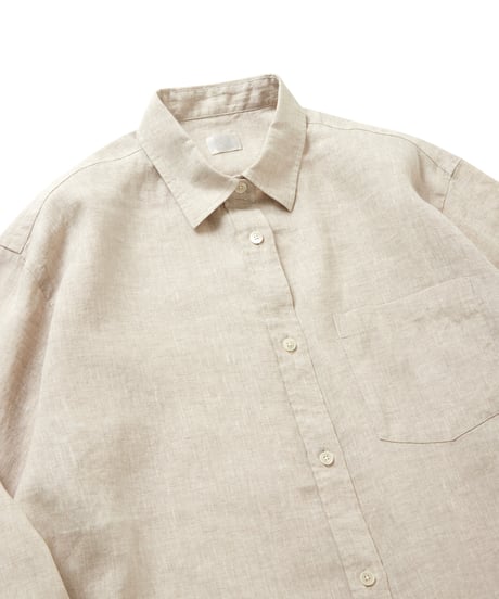 【original】linen regular shirt