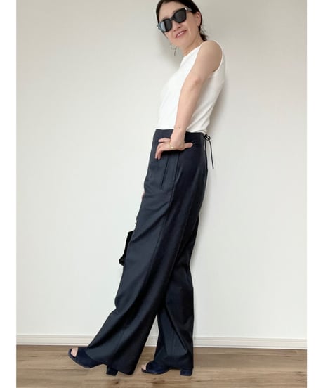 【original】back laceup Pants