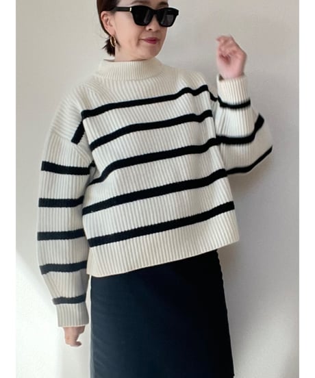 【original】tasmanialamb border knit