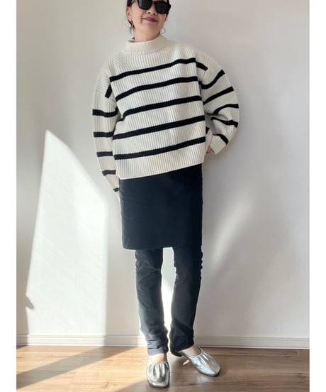 【original】tasmanialamb border knit