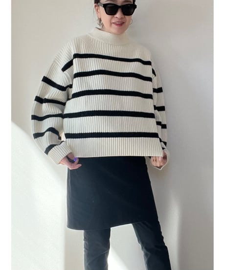 【original】tasmanialamb border knit