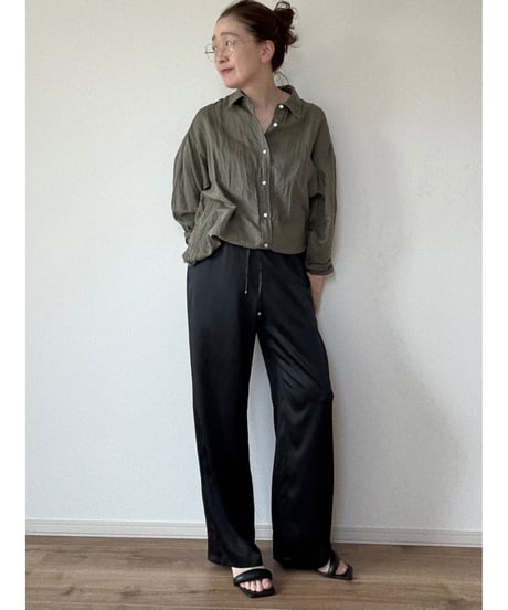 【origina】silk easy pants