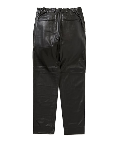 【original】faux leather cropped easy pants