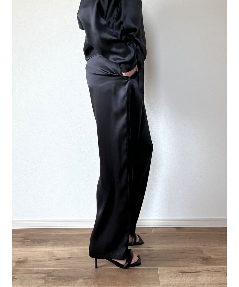 original】silk easypants | Trefle blanc