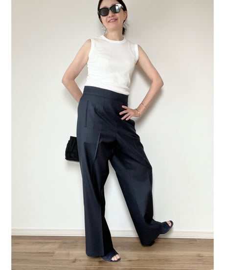 【original】back laceup Pants