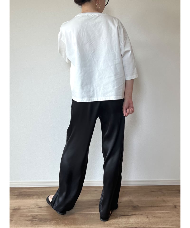 original】Boxy Tee | Trefle blanc