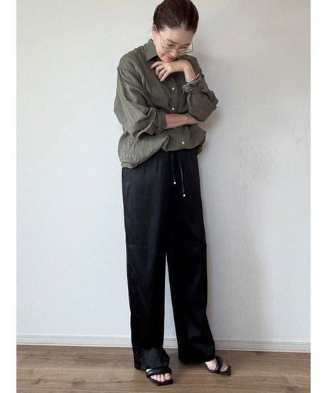 【origina】silk easy pants