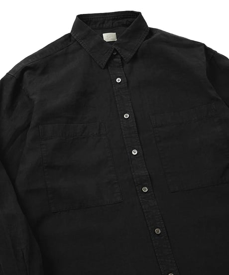 【original】linen regularcollar big-shirt