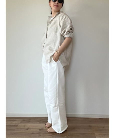 【original】linen regular shirt