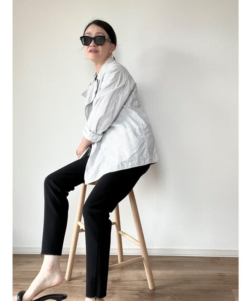 original】doublecross zip narrow Pants | Trefle