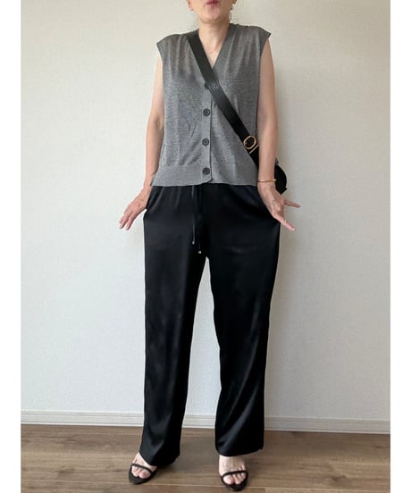 【origina】silk easy pants