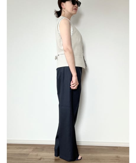 【original】linen‐like vest