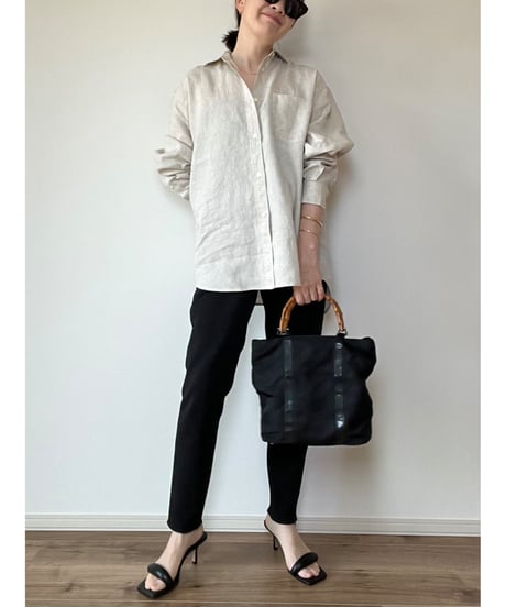 【original】linen regular shirt