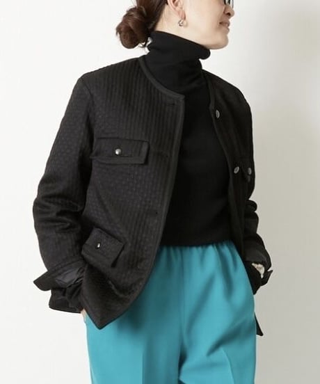 【original】trimming c-neck jacket