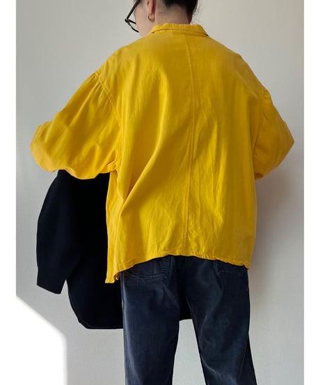 【used】cotton　wideshirt
