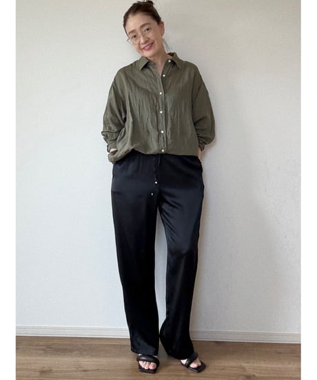 【origina】silk easy pants