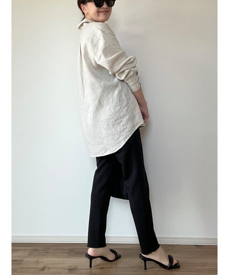 【original】linen regular shirt