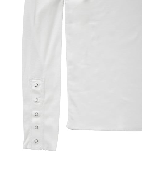 【original】snap button longsleeve Tee