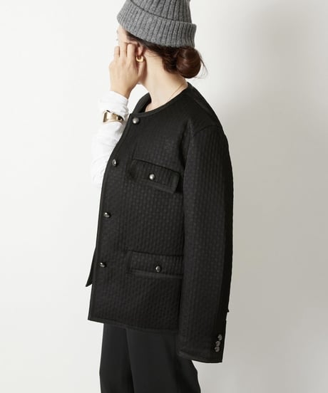 【original】trimming c-neck jacket
