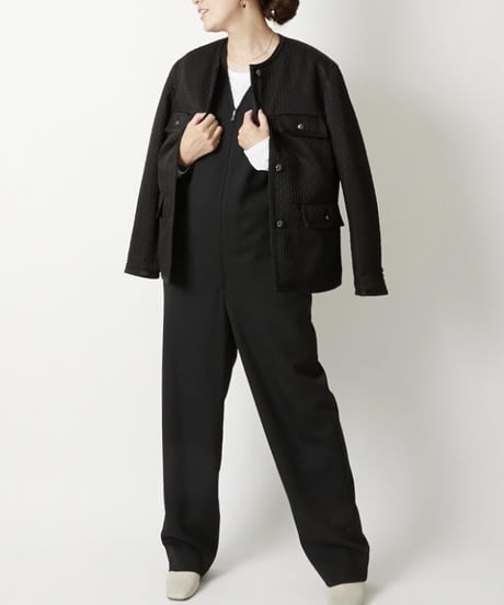 【original】trimming c-neck jacket