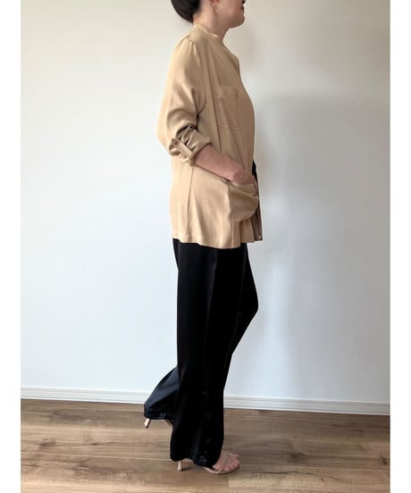 【vintage】"LAUREN"　silk shirtjacket