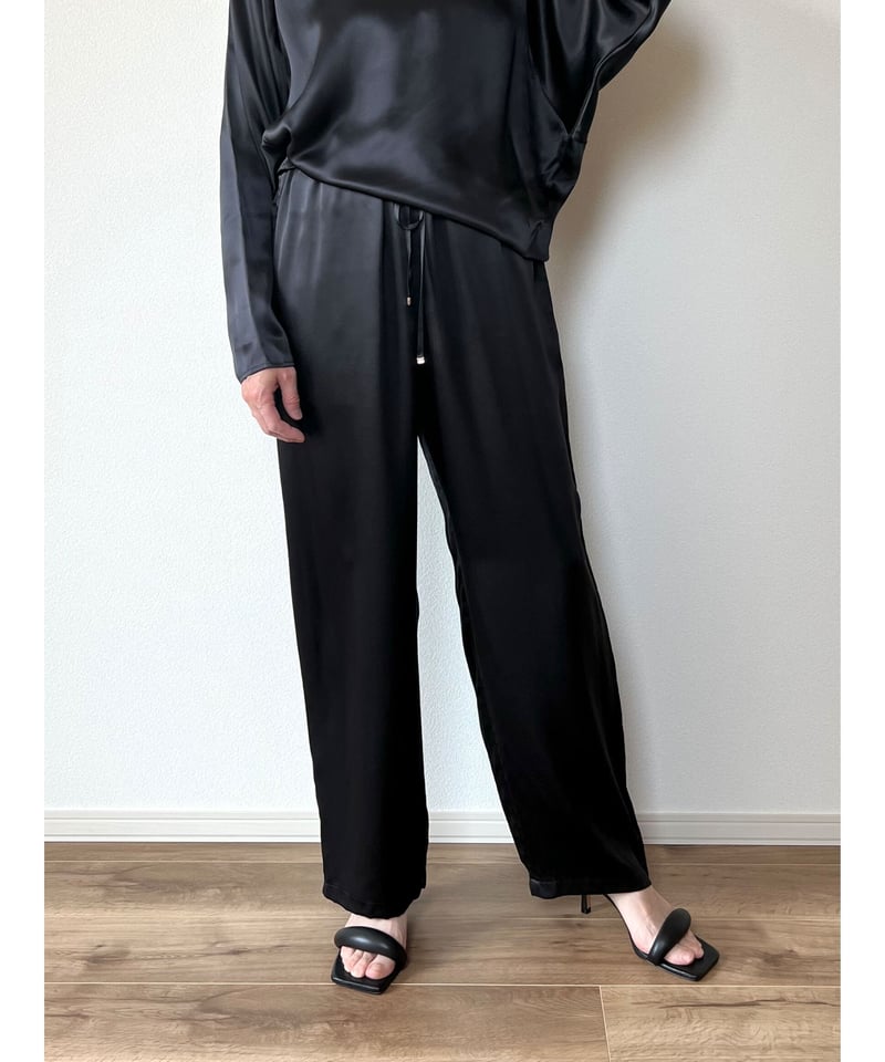 original】silk easypants | Trefle blanc