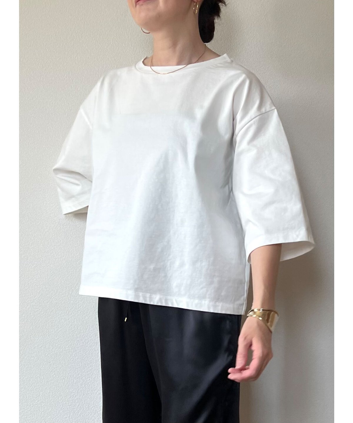 TREFLE+1 チュールTシャツ ホワイト 新品 original】Boxy Tee | Trefle blanc