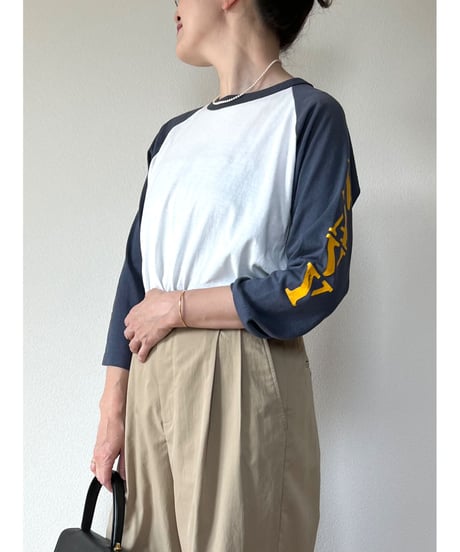 【used】print raglan tee