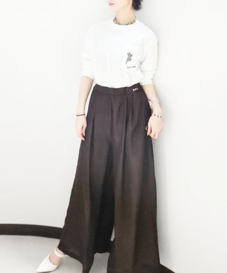 Sheer two-tone Pants