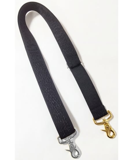 28mm Jacquard shoulder belt/ブラック