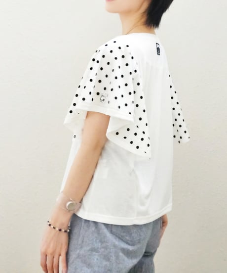 Dot Sleeve T-shirt