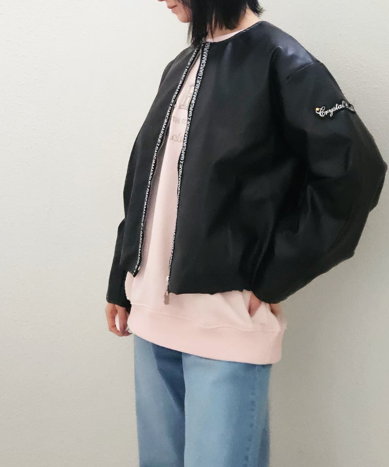 ノーカラーレザージャケット | CRYSTAL BALL(クリスタルボール)公式サイト