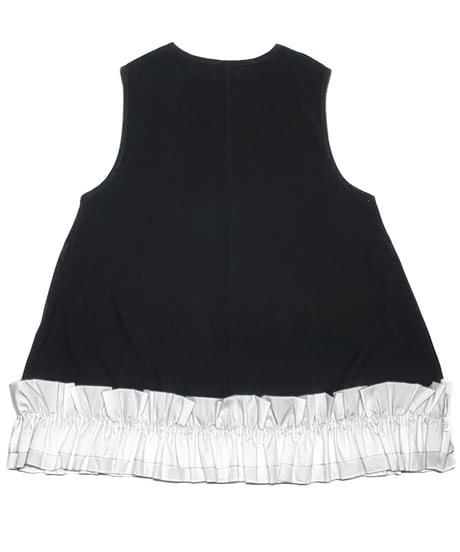 Gathered Hem Sleeveless Tops