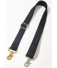 28mm Jacquard shoulder belt/ブラック
