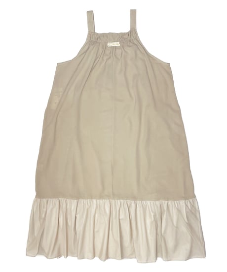 Tulle-layered jumper skirt