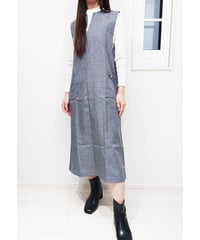 【限定再入荷】スラッシュネックジャンパースカート