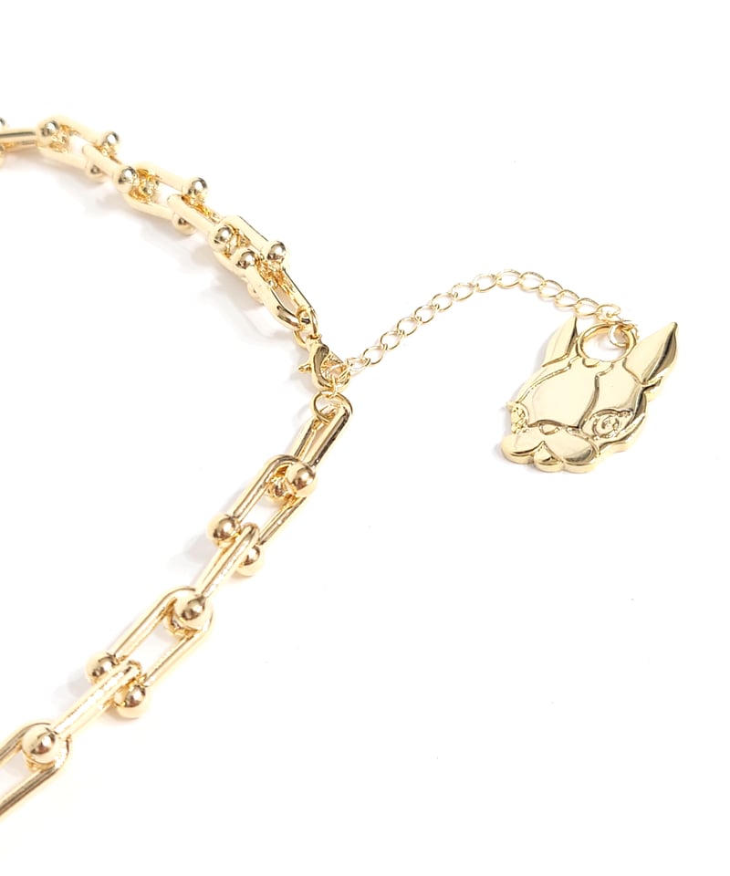 ヴィンテージ ゴールド チェーン U ネックレス レトロ uチェーン ステンレス Uチェーンネックレス チェーンネックレス ゴールド