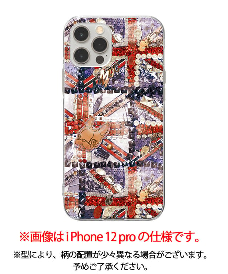 iPhoneソフトケース/Sparkling UK
