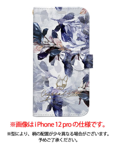 手帳型iPhoneケース/Deep sea Magnolia