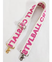 CRYSTAL BALL LOGO shoulder belt/キナリ