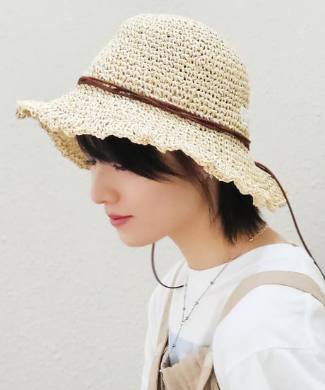 Paper Crochet Capeline hat
