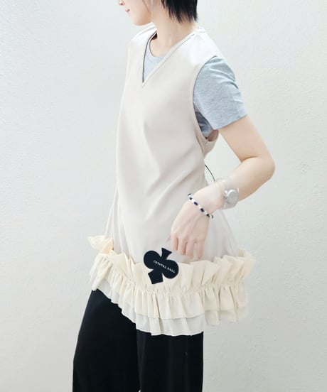 Gathered Hem Sleeveless Tops