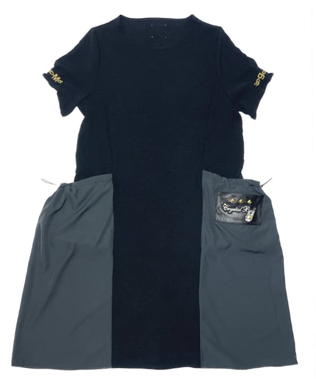 Two-tone Drawstring Pocket One-piece