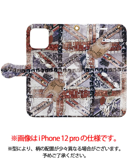 手帳型iPhoneケース/Sparkling UK