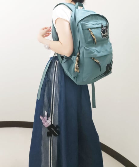 Side Stripe Denim Wide Pants