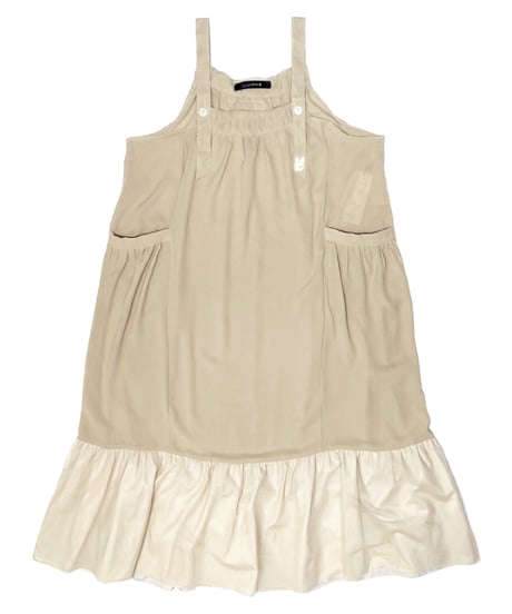 Tulle-layered jumper skirt