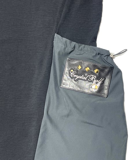 Two-tone Drawstring Pocket One-piece