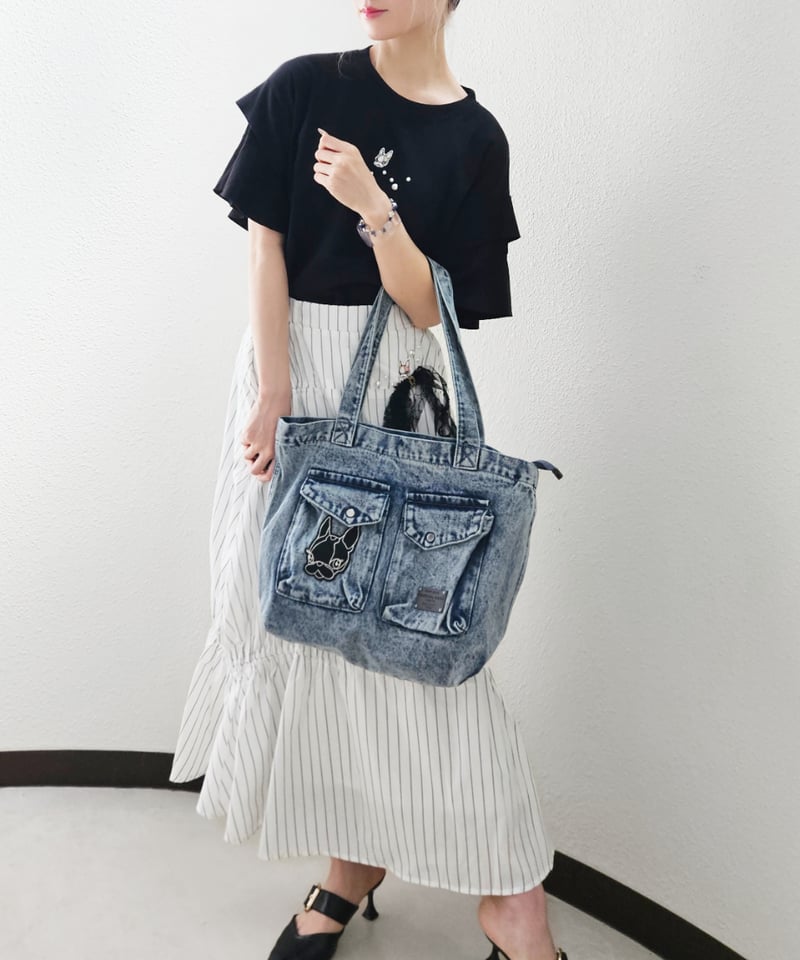 this is嵐 クラッチバッグ デニム トートバッグ 嵐 this is嵐 クラッチバッグ デニムリメイク トートバッグの